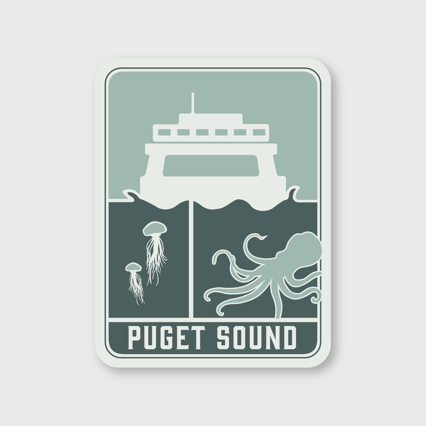 Puget Ferry Icon Sticker