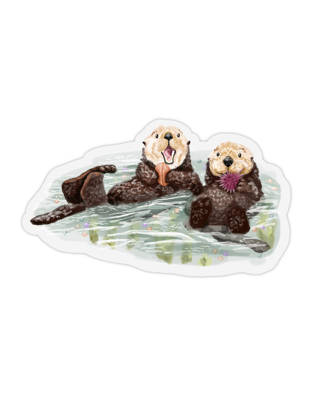 Sea Otters Sticker