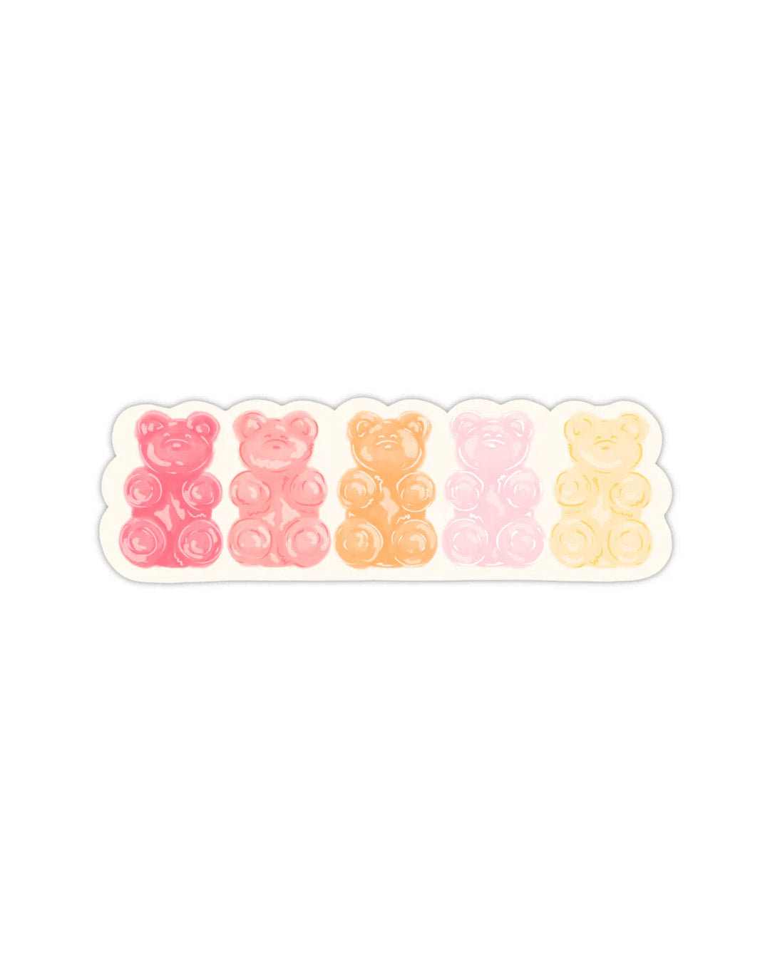 Pink Gummy Bears Sticker