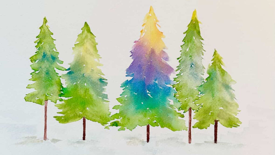 Watercolor Christmas Tree Workshop