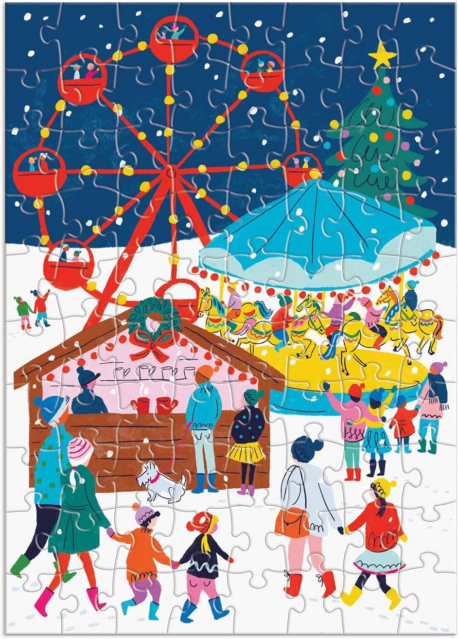Merry & Bright 12 Days of Holiday Advent Puzzle Calendar