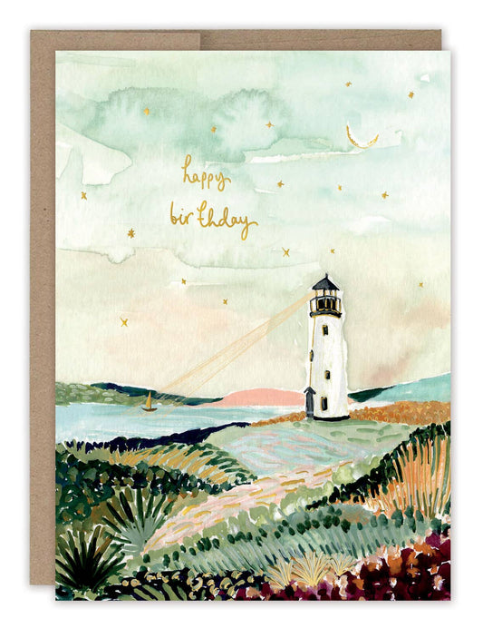 Lighthouse Birthday Card