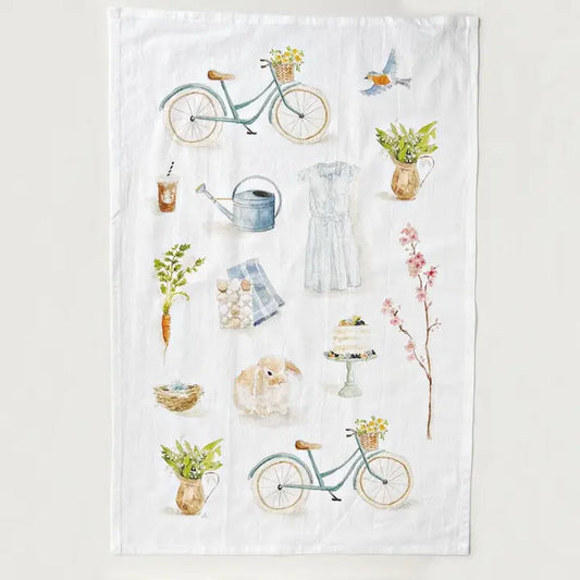 Watercolor Tea Towel