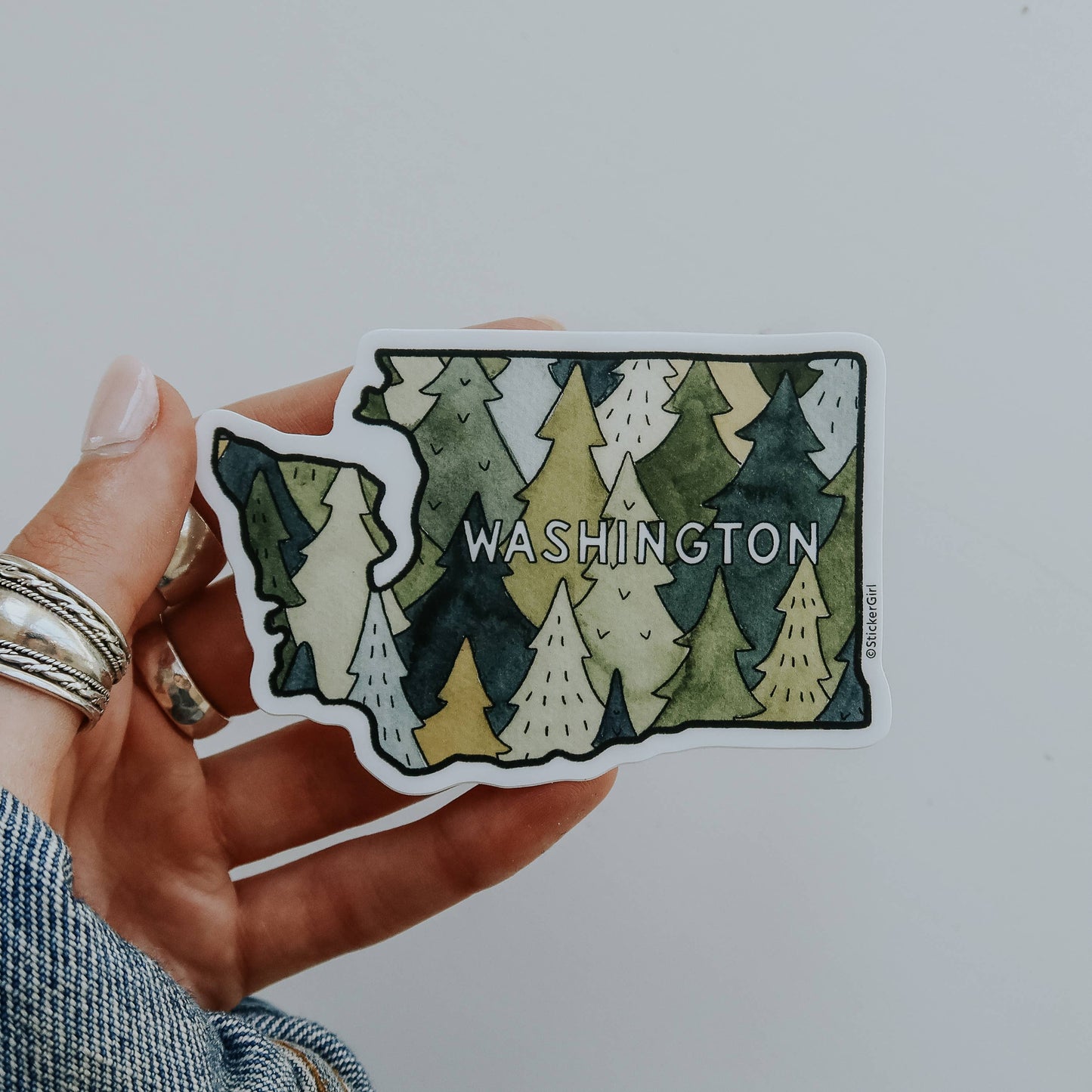 Washington State Trees Sticker