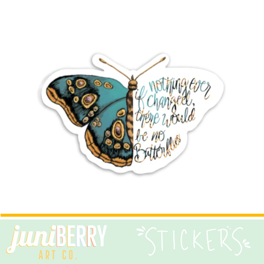 Butterfly Sticker- Floral Collection
