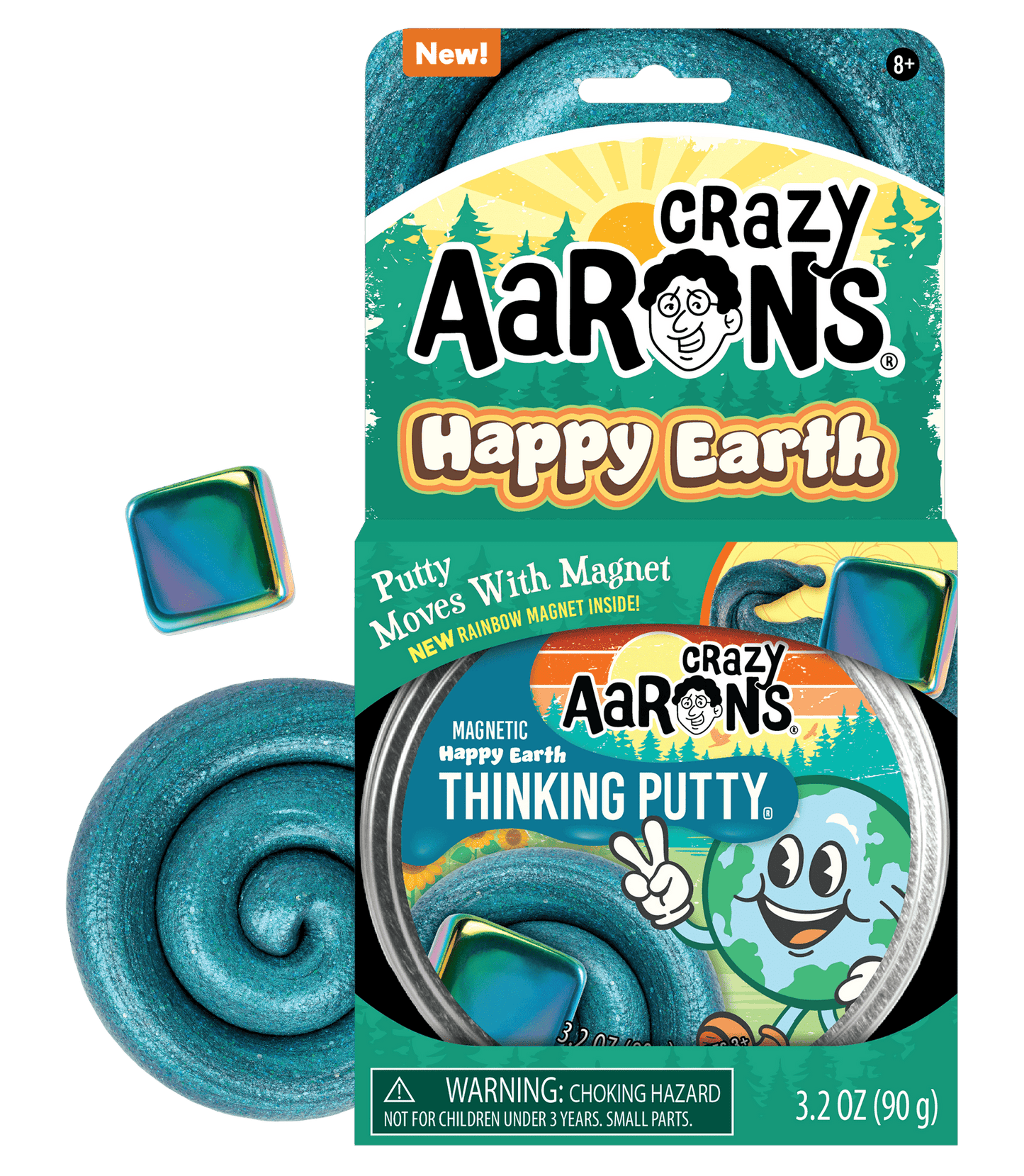 Magnetic Happy Earth Thinking Putty