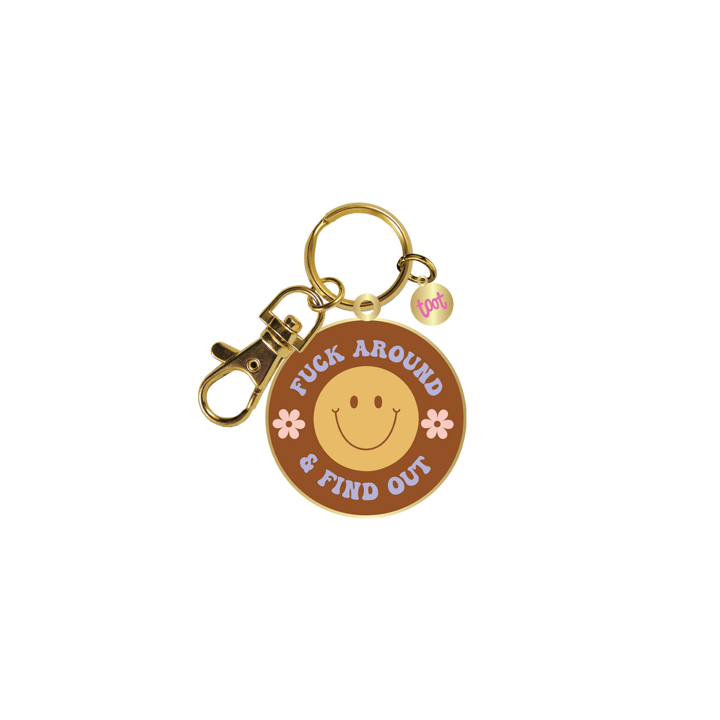 "Text Me When You Get Home" Key Charms // Enamel Key Chains