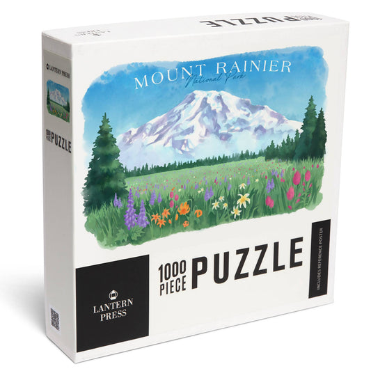 1000 Piece Puzzle Rainier National Park Washington Botanical