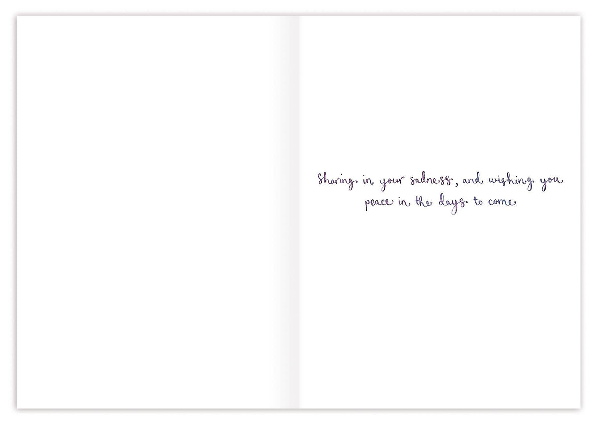 Cornflowers Sending Love Sympathy Card