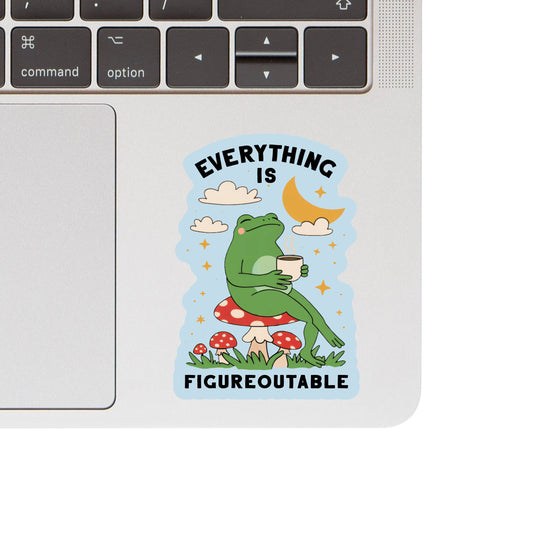 Positive Motivational Frog Sticker