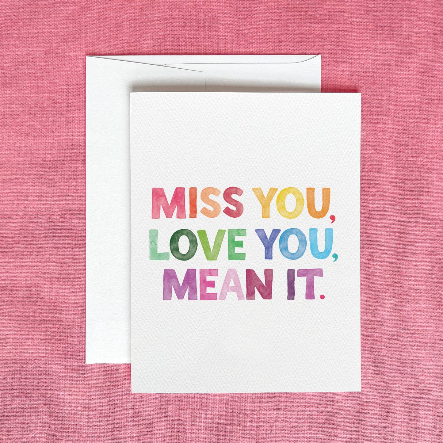 Miss You, Love You Greeting Card | Galentine's Greeting Card