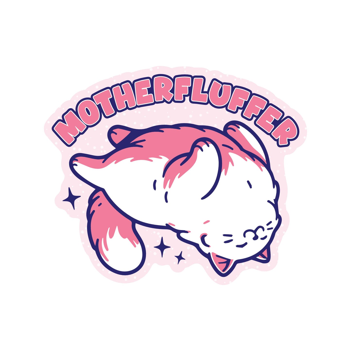 Swear Kitty Cat Funny Fat Feline Sticker