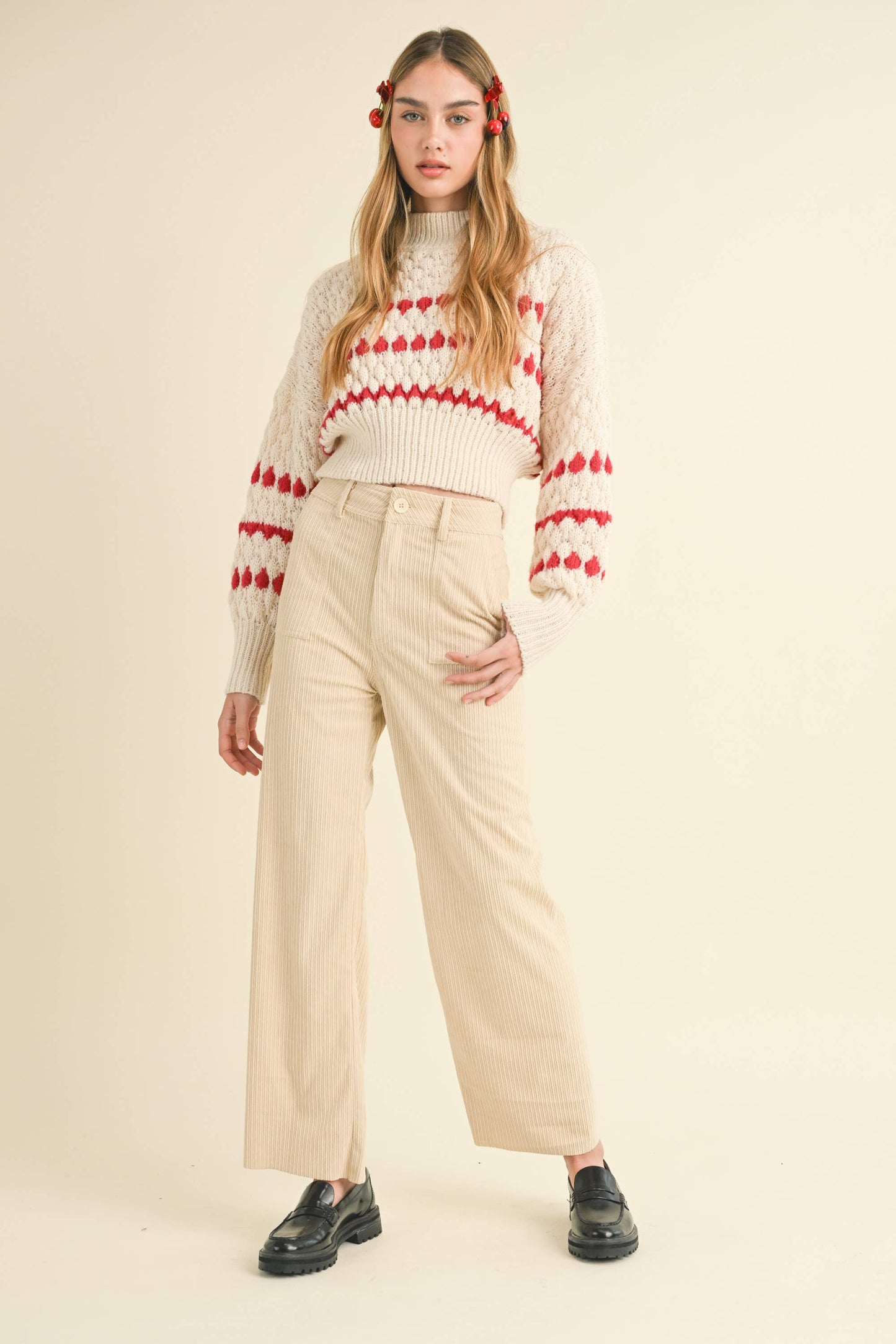 COLOR POPPED SWEATER TOP