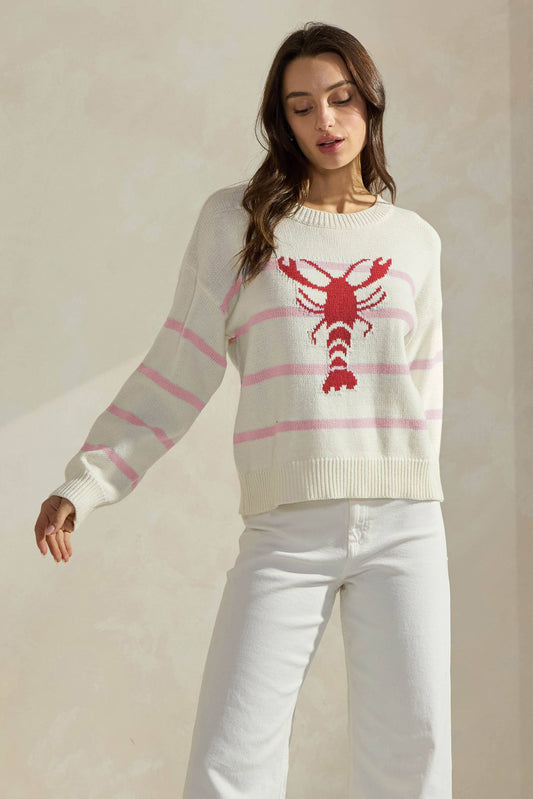 Striped Lobster Sweater