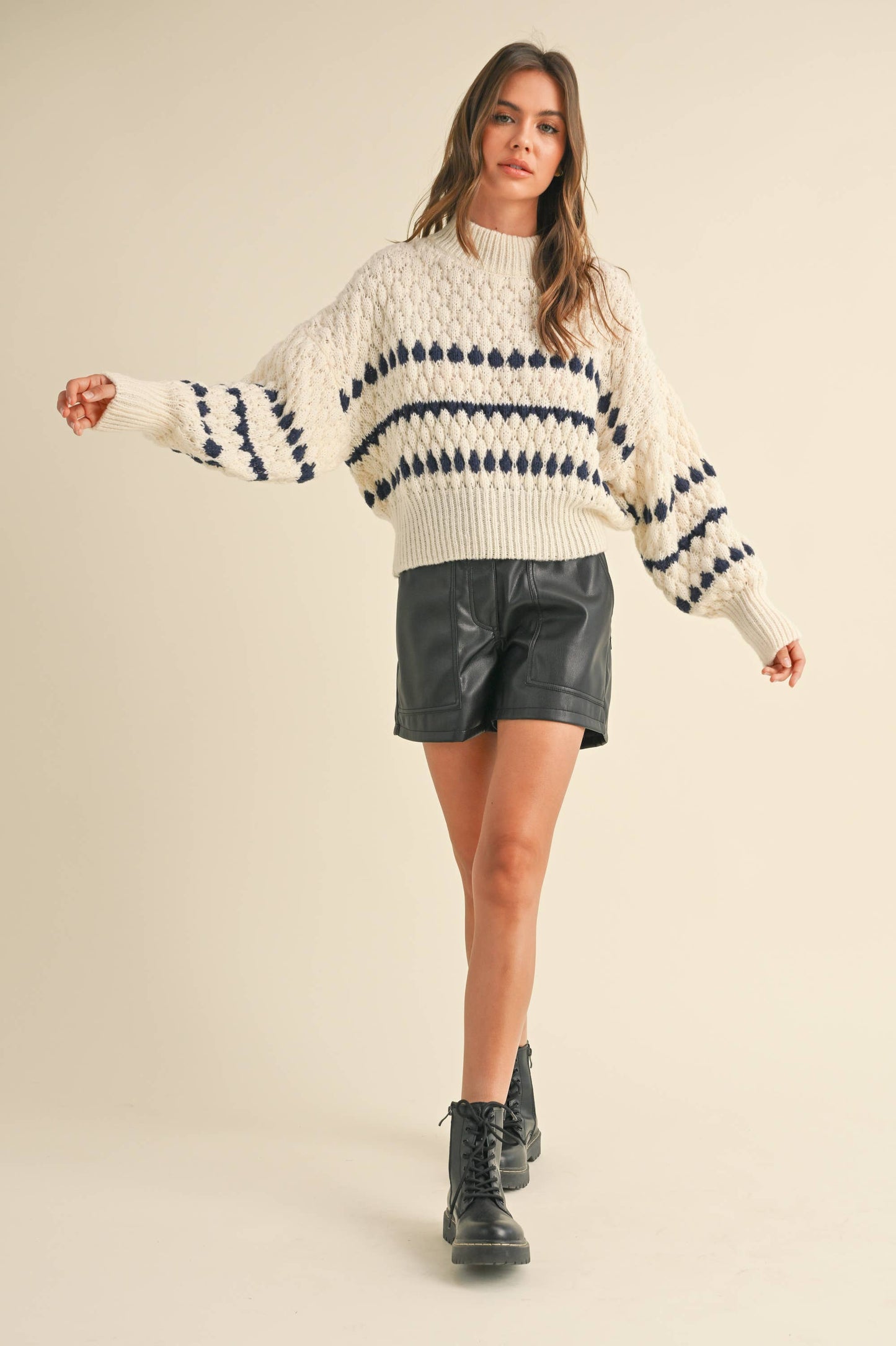 COLOR POPPED SWEATER TOP