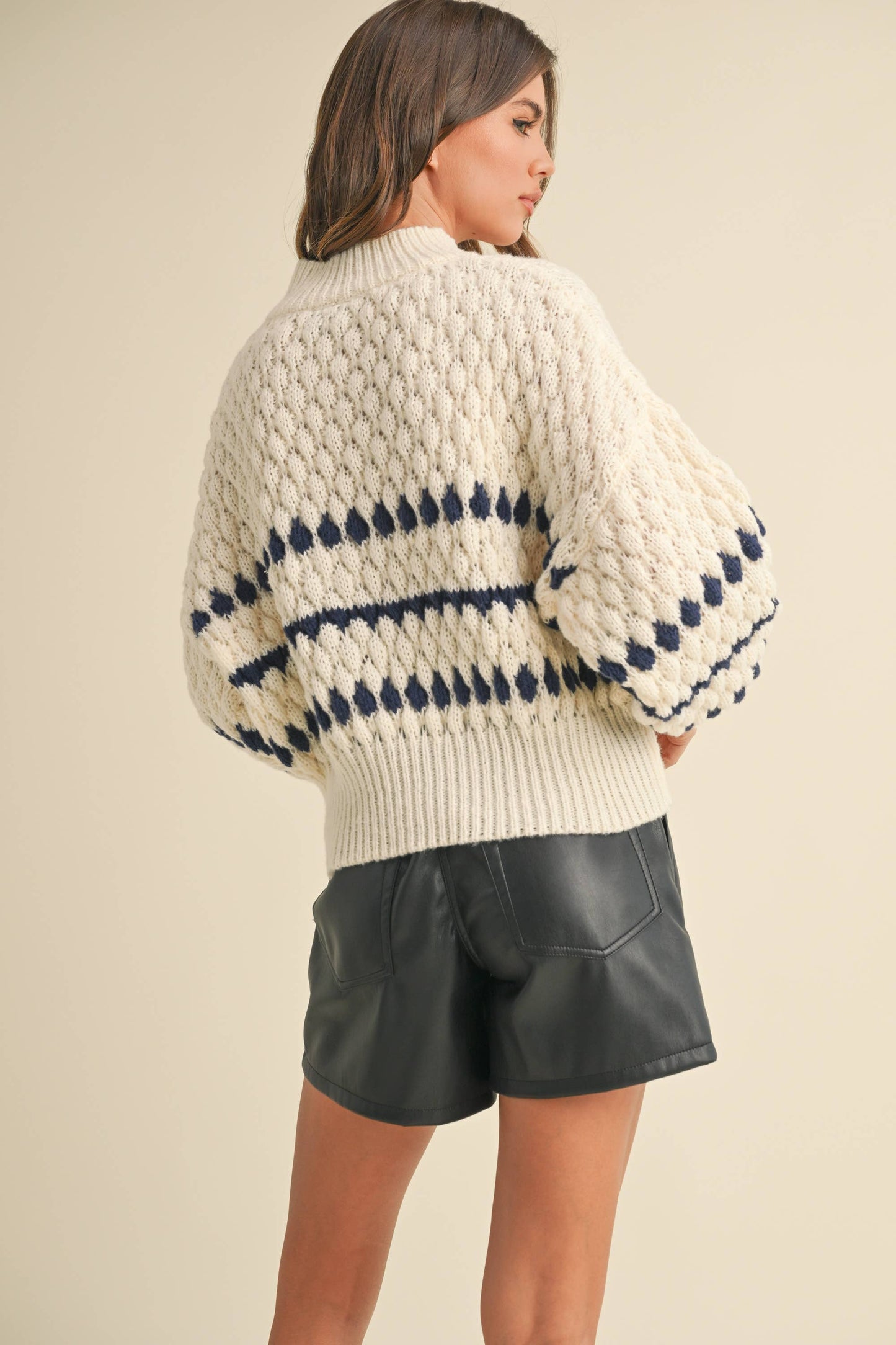 COLOR POPPED SWEATER TOP