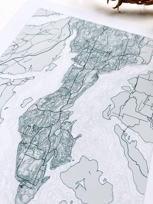 Key Peninsula Map Print