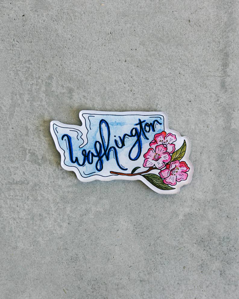 Washington Flower Acrylic Magnet