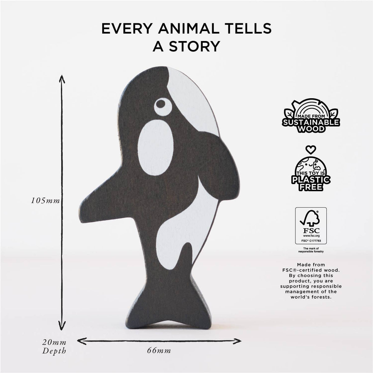 Ocean Life Wooden Stacking Animals