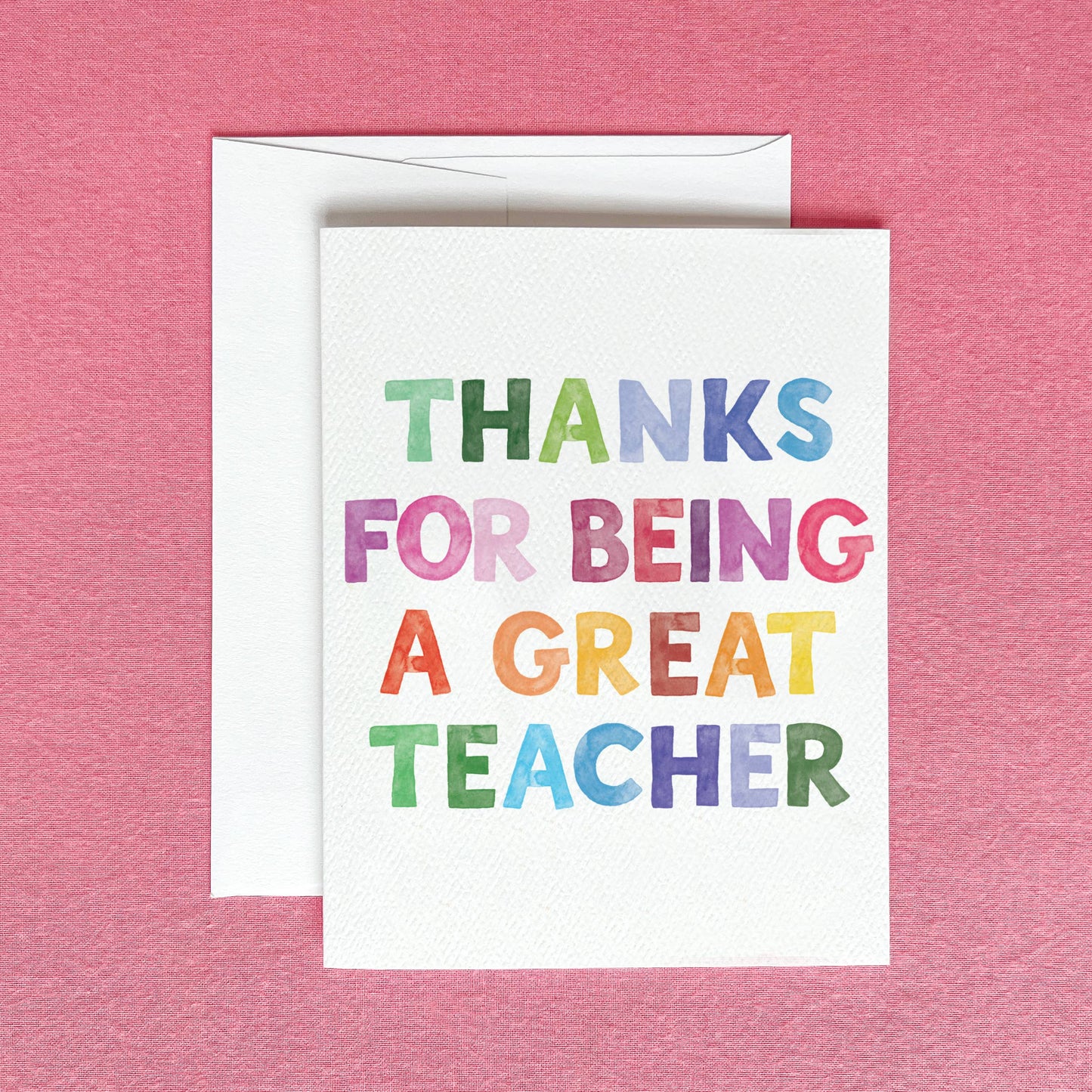 Great Teacher Greeting Card | Teacher Appreciation Card