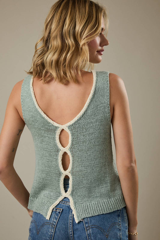 Keyhole Knit Tank