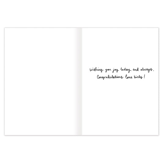 Swans On Your Wedding Day Card