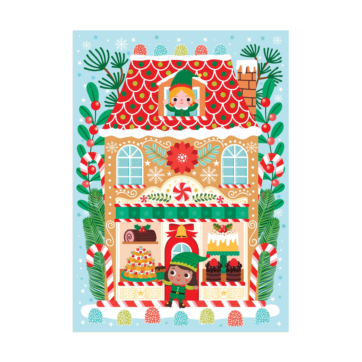 Santa’s Bakery 48 Piece Holiday Mini Puzzle Ornament