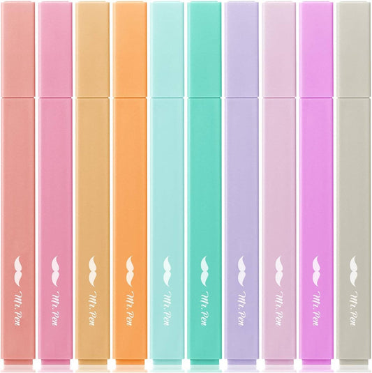 Mr. Pen- Aesthetic Highlighters, 10 Pack, Chisel Tip, Candy Colors, Cute Highlighters Assorted Colors
