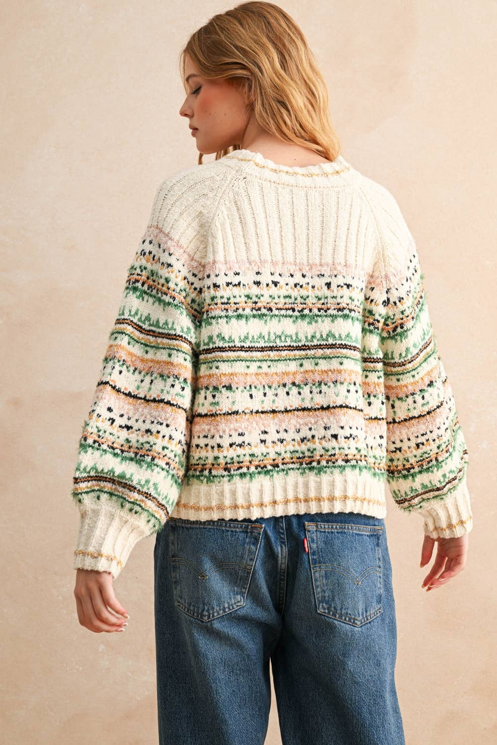 MULTI COLOR SWEATER TOP
