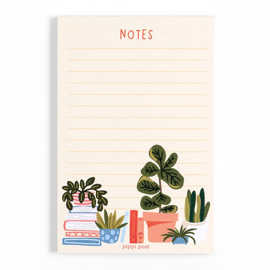Plants & Books Notepad