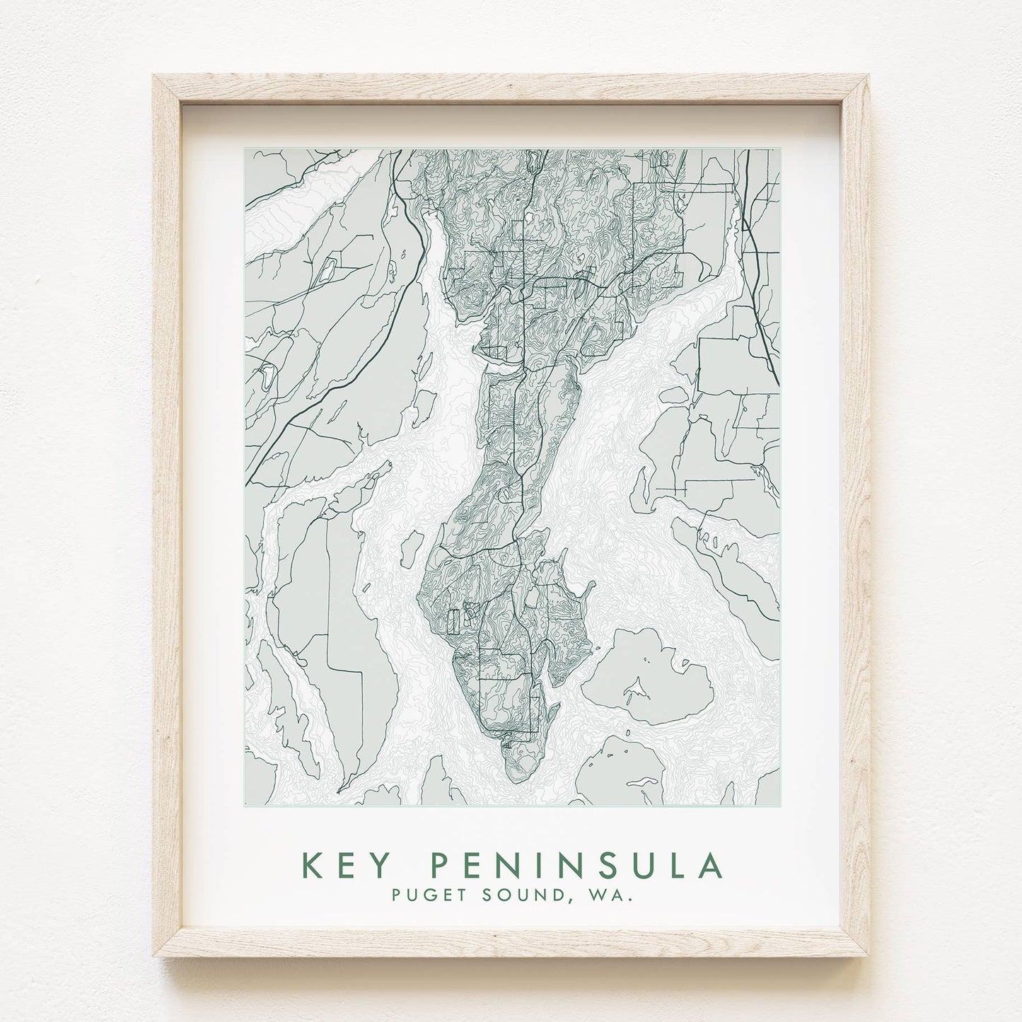 Key Peninsula Map Print