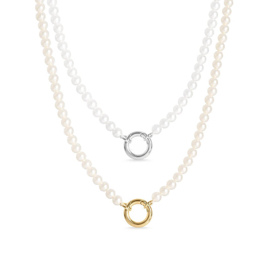 Pearl Charm Keeper Necklace