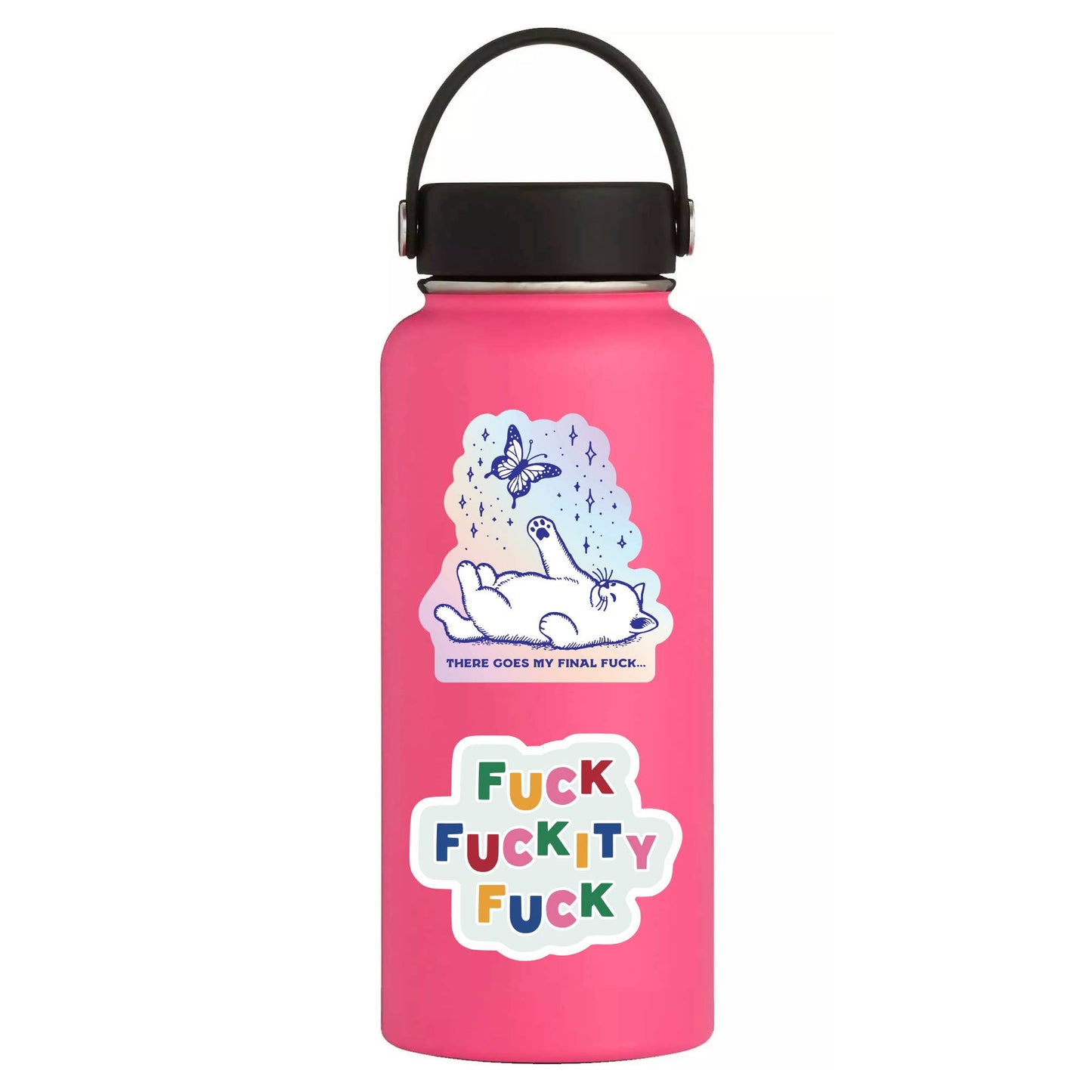 Final Fuck Kitty Cat Swear High Quality Vinyl Sticker