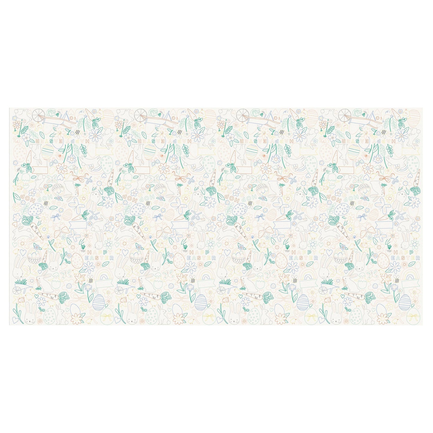 Easter Colour In Activity Tablecloth