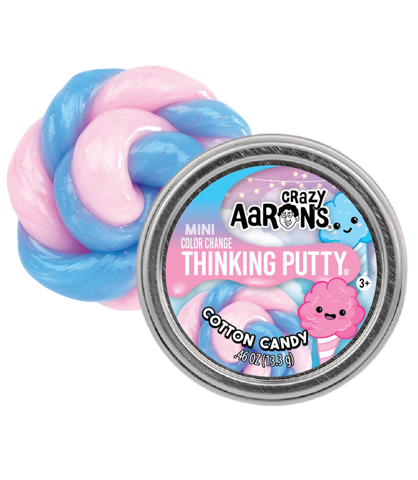 Mini Cotton Candy - 2" Thinking Putty Tin