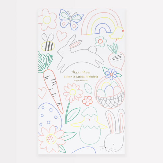 Easter Colour In Activity Tablecloth