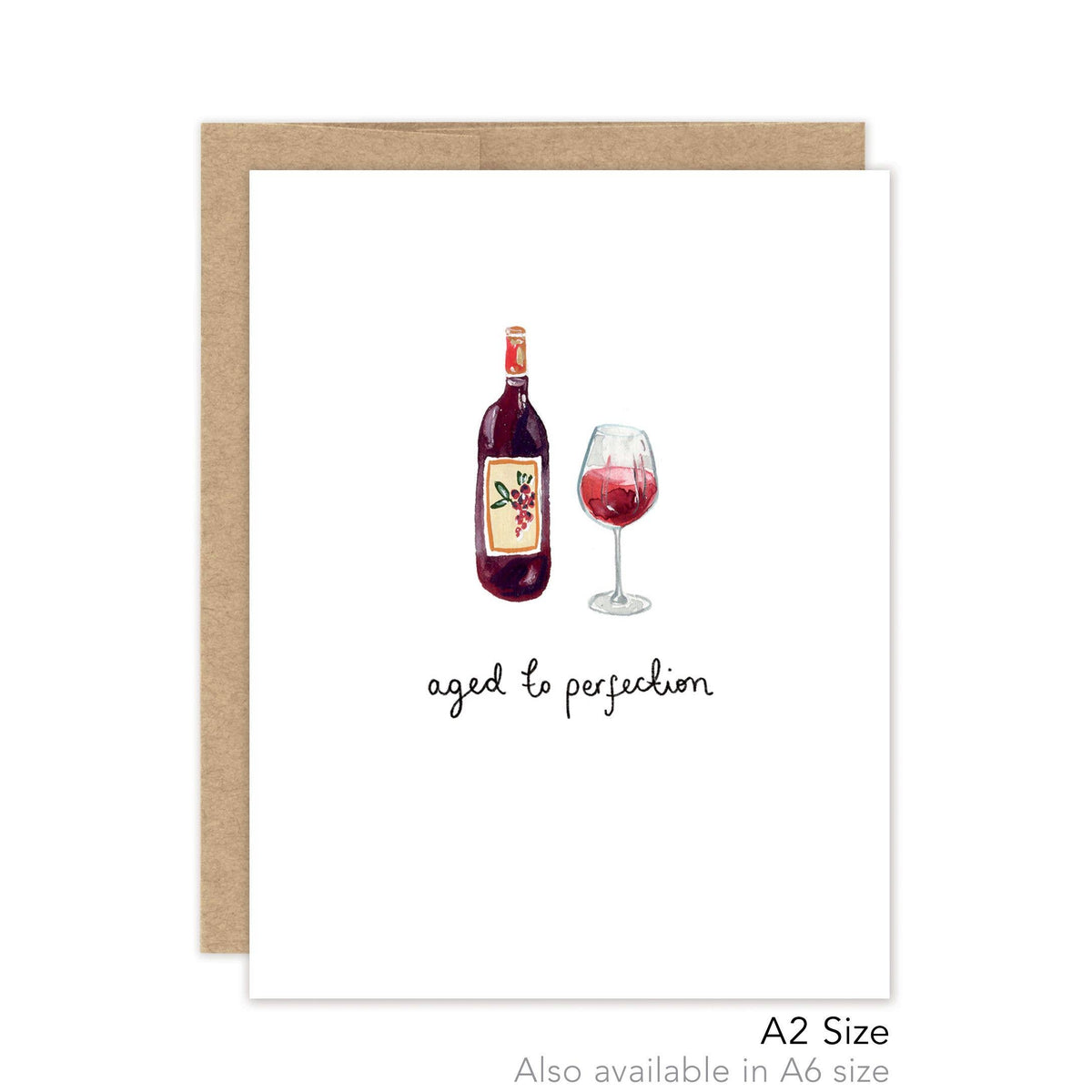 Aged To Perfection Birthday - Luxe A2 Card