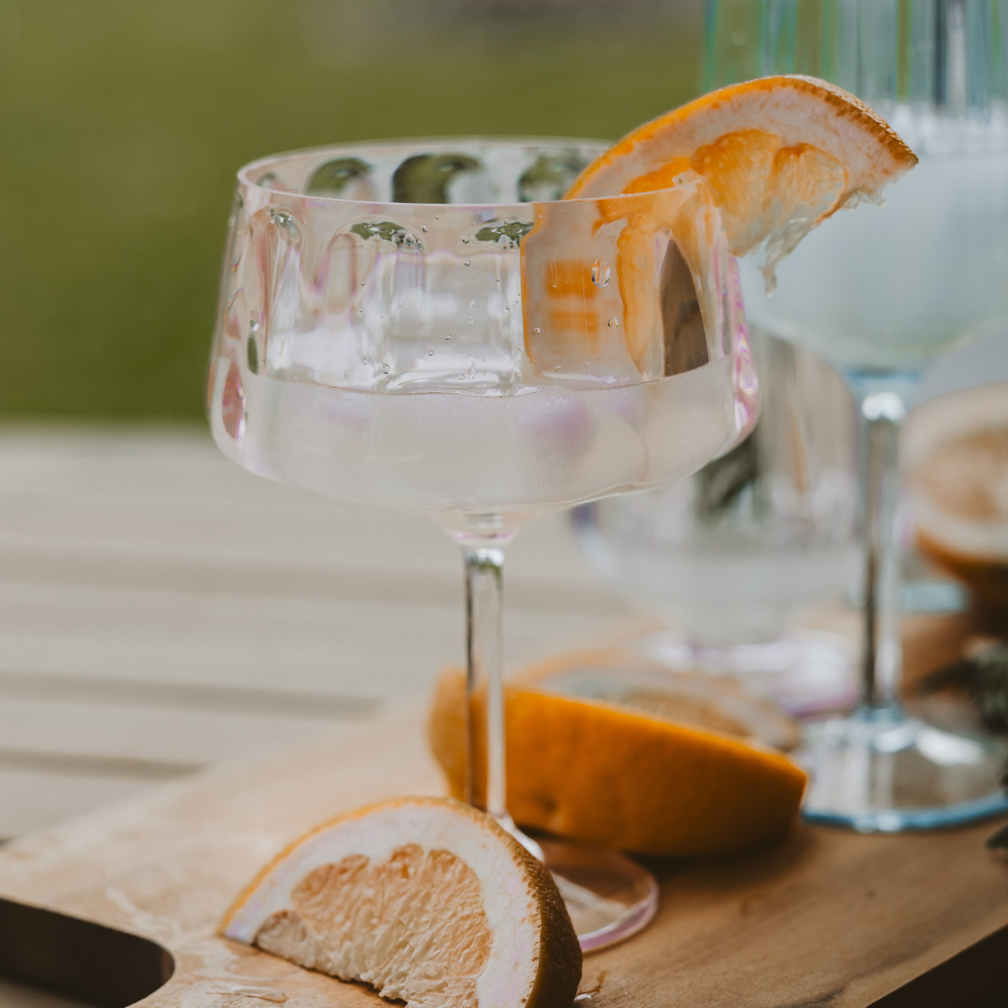 Outdoor Plastic Coupe Drinkware - Home Decor
