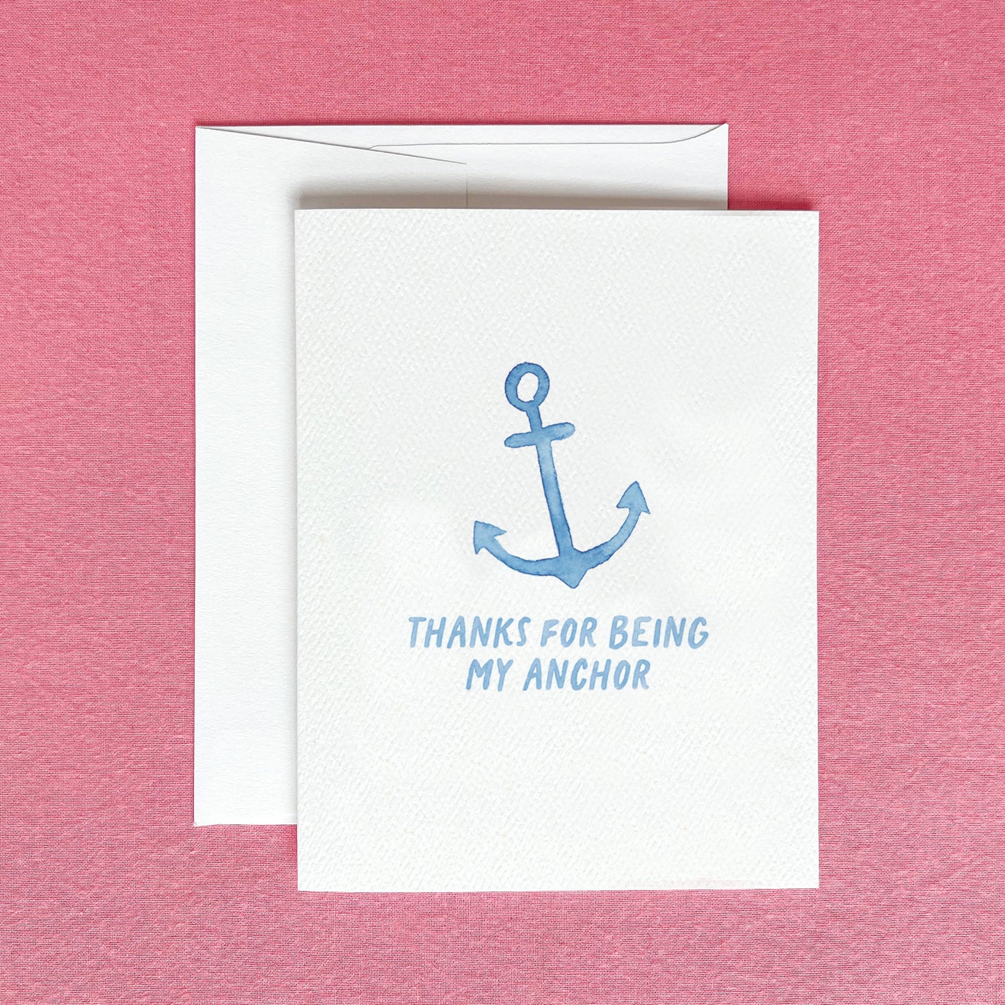 Thanks for Being My Anchor Greeting Card | Thank You Card