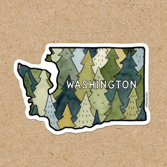 Washington State Trees Sticker