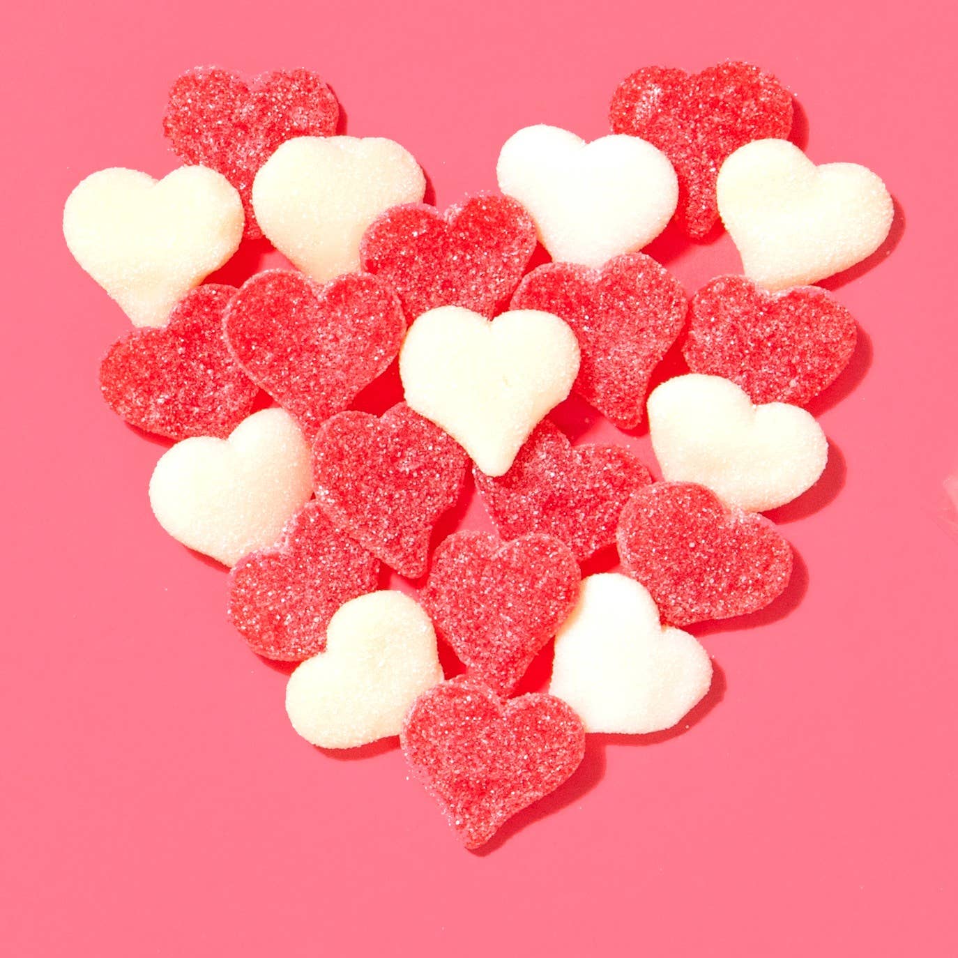 Red & White Gummi Hearts