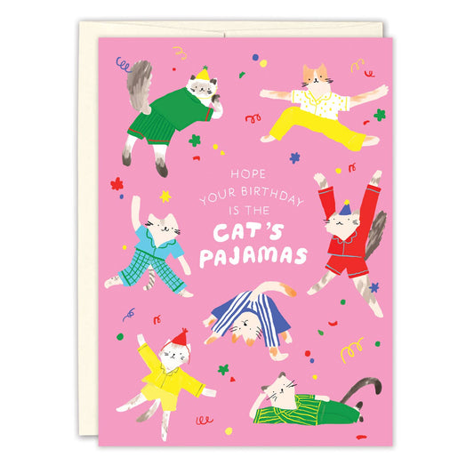 Cat's Pajamas Birthday Card
