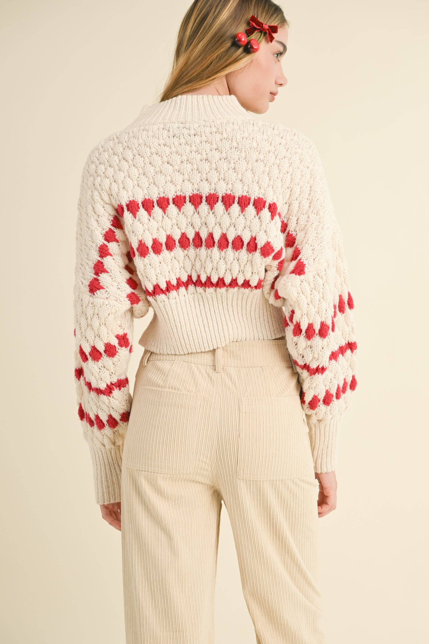 COLOR POPPED SWEATER TOP