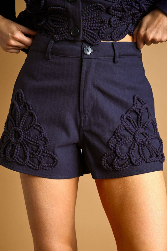 Floral Rope Embellishment Short