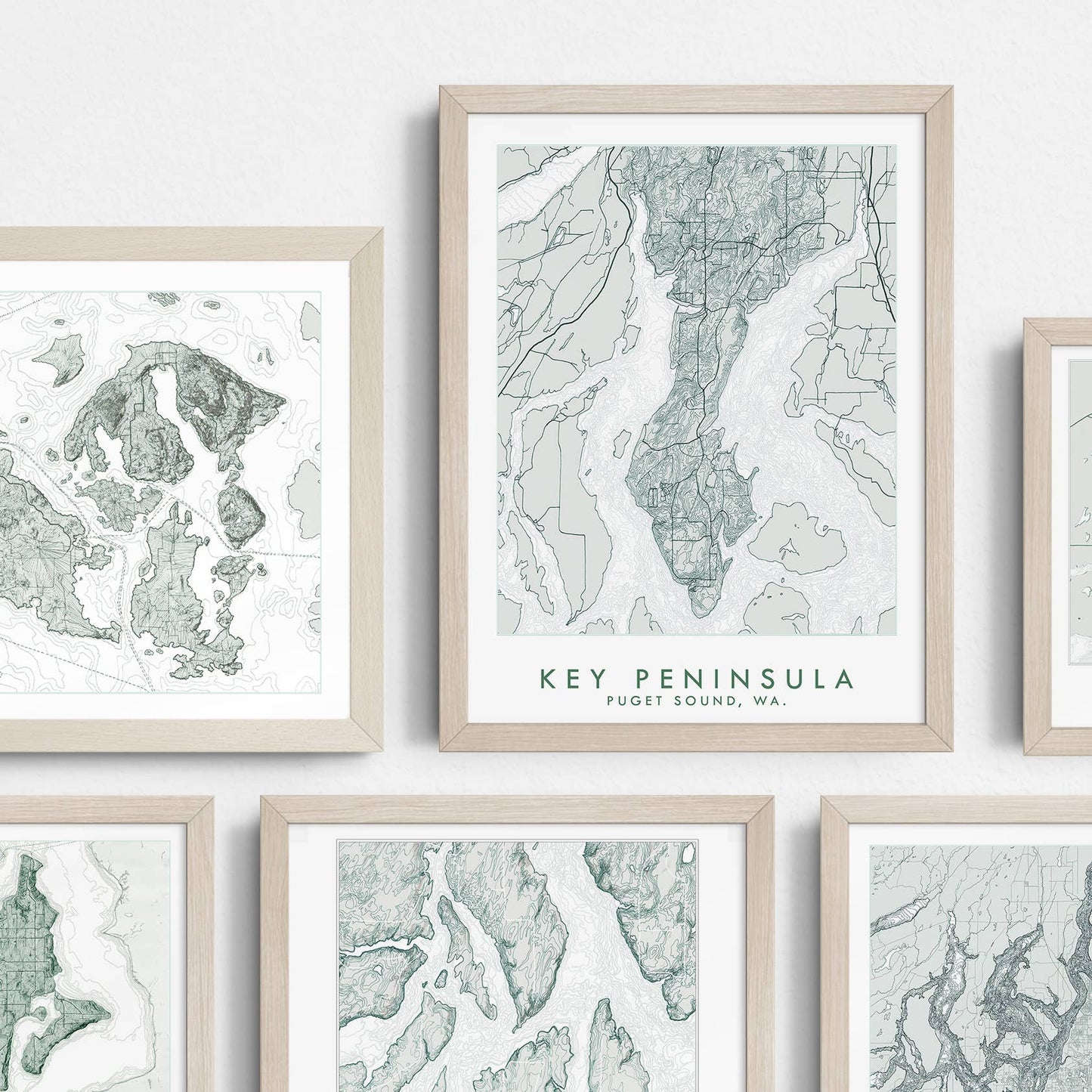 Key Peninsula Map Print