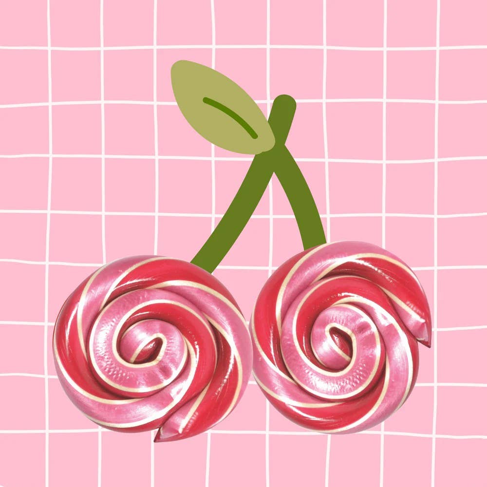 Organic Handmade Lollipop - Cherry - 1 oz