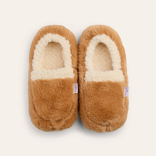 Sherpa Brown Warmies Slippers