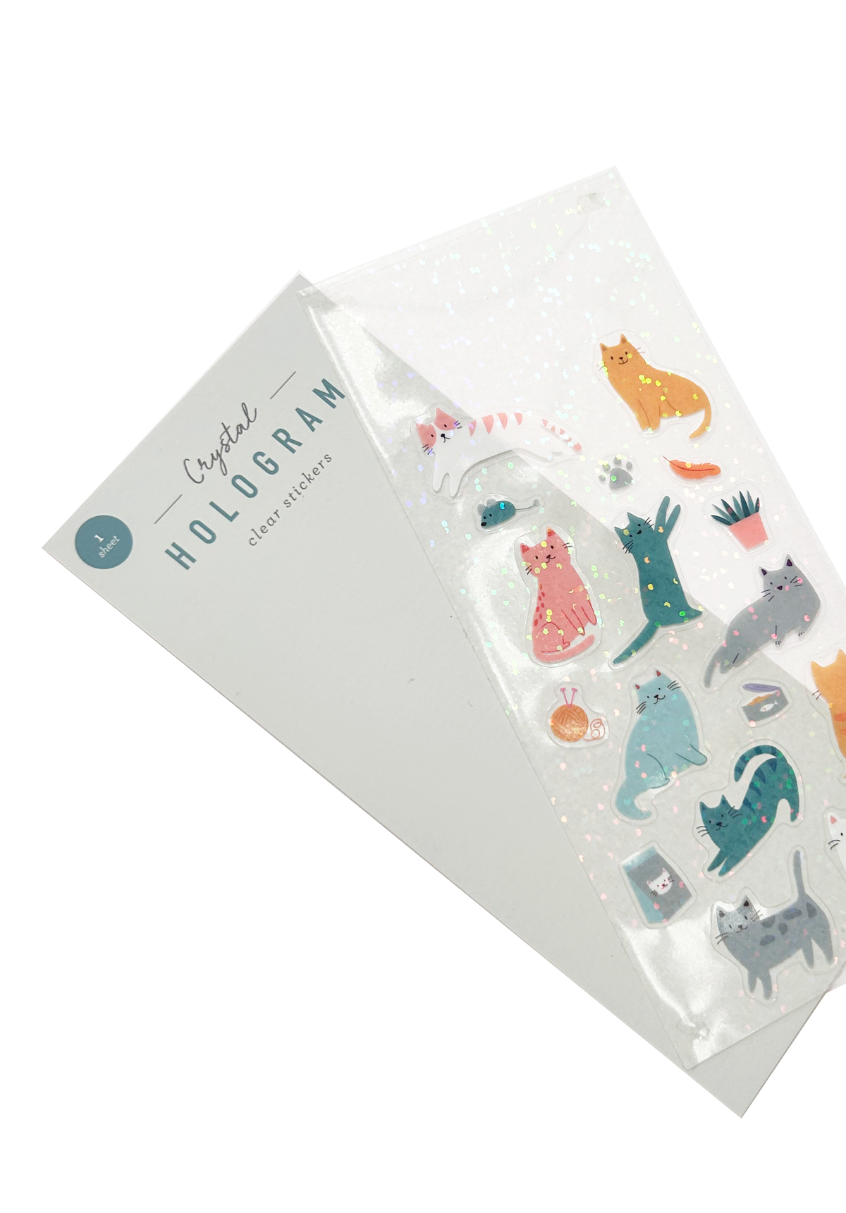 Cats Crystal Hologram Stickers