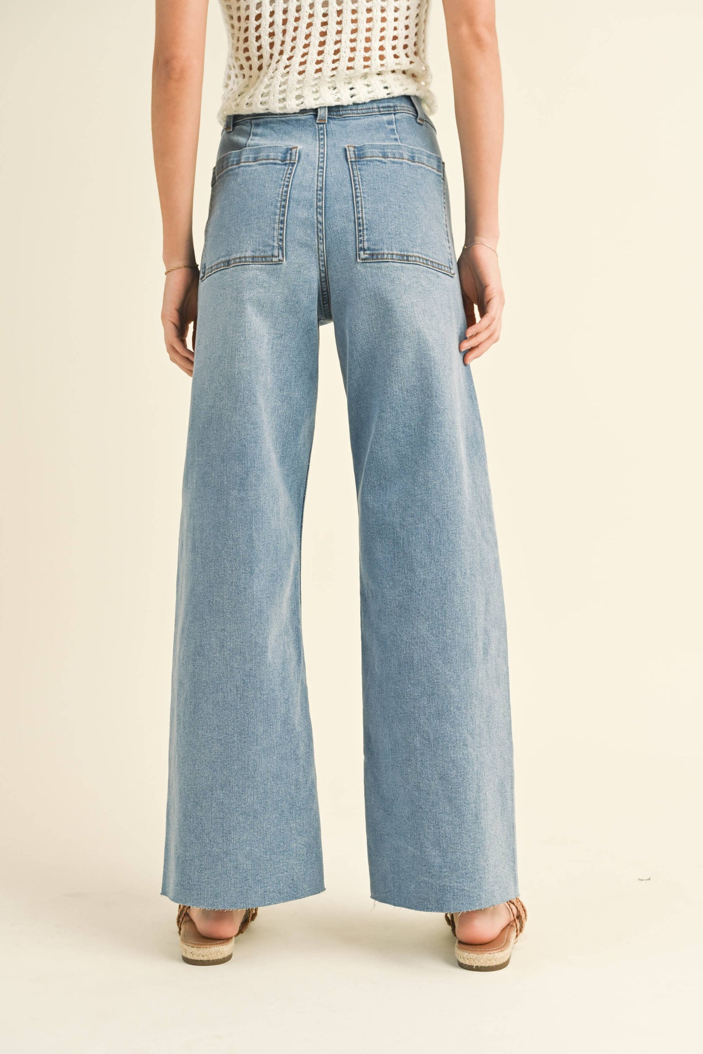 Straight Wide Leg Denim