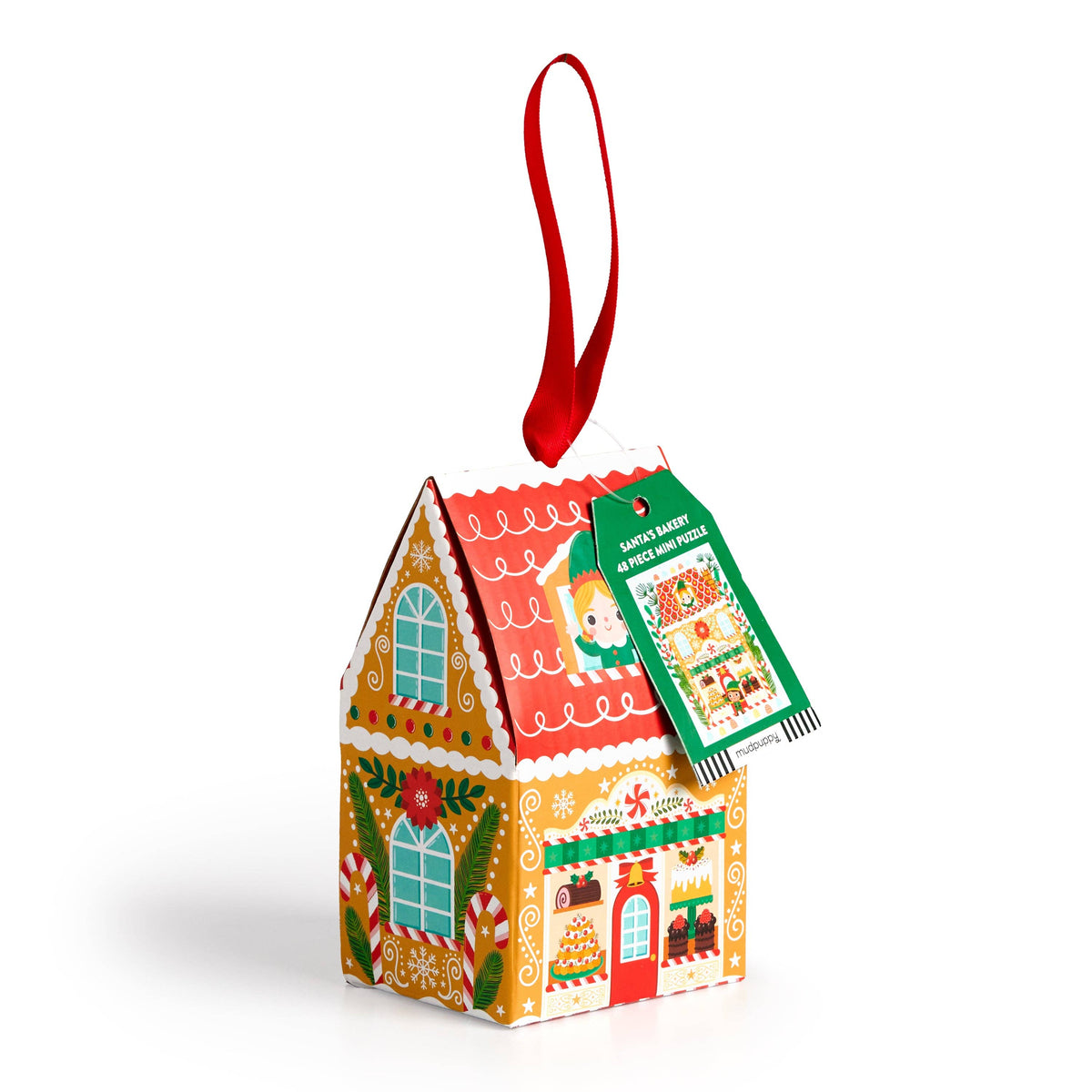 Santa’s Bakery 48 Piece Holiday Mini Puzzle Ornament
